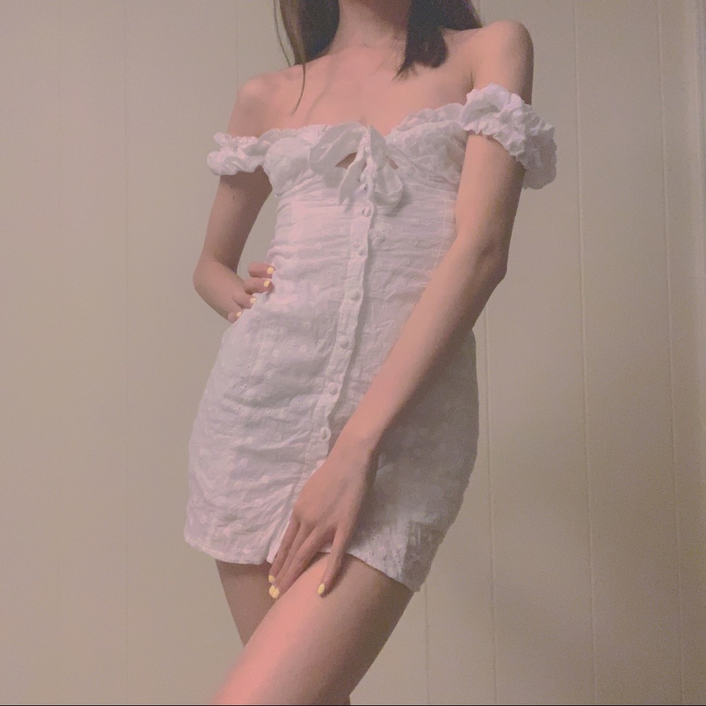 👼 crochet off shoulder dress 👼